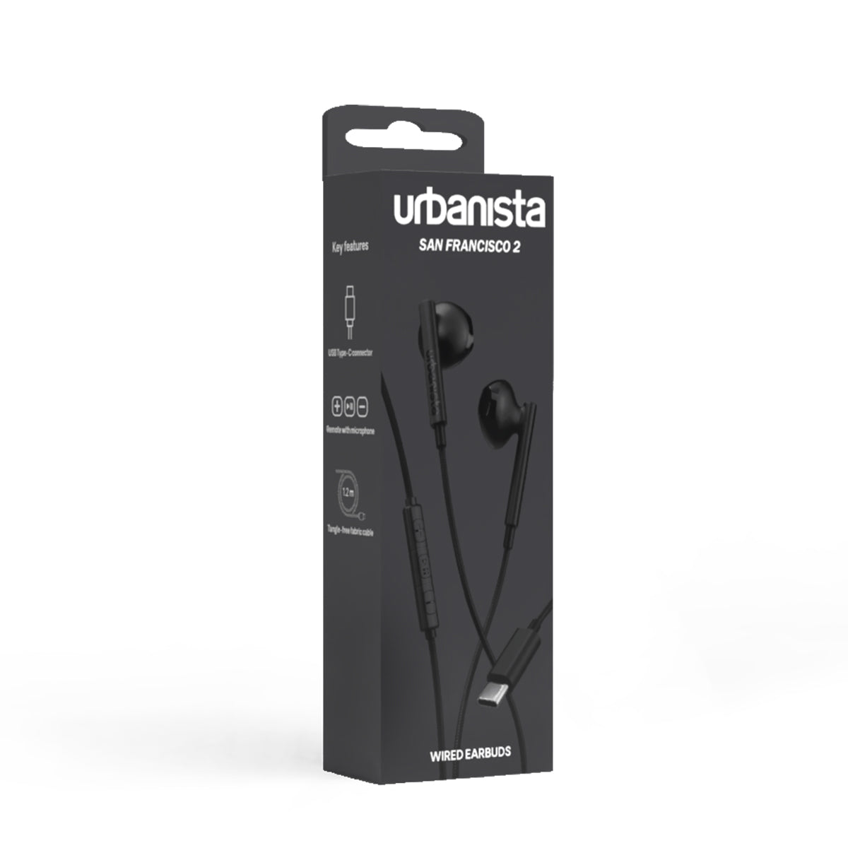有線イヤホン SAN FRANCISCO 2 urbanista Type-C ミッドナイトブラック
