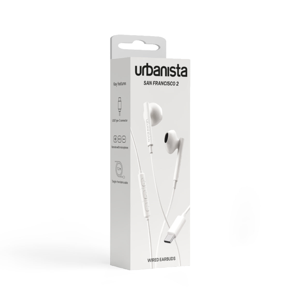 有線イヤホン SAN FRANCISCO 2 urbanista Type-C クラウドホワイト