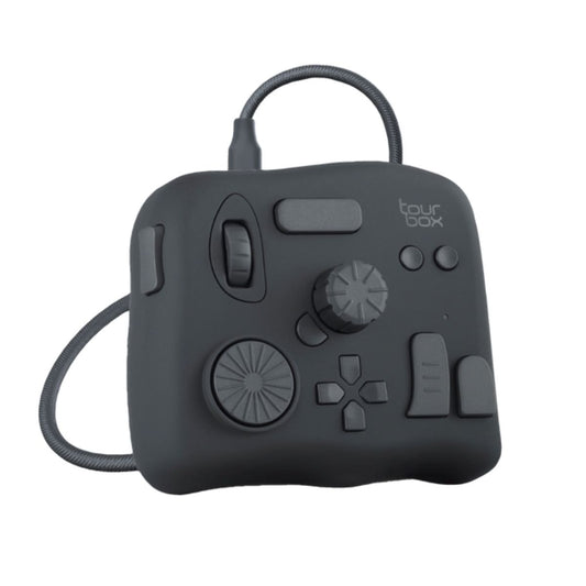 TourBox Neo 左手 デバイス キーボード adobe Windows Mac つまみ 手持ち 割り当て USB-C ツアーボックス ブラック TBG_H_L_N