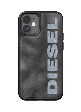 iPhone12miniケース Bleached Denim Case グレイ/ホワイト