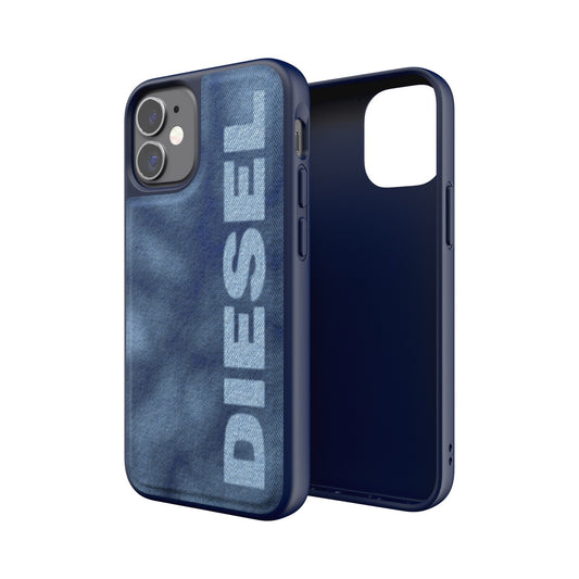 iPhone12miniケース Bleached Denim Case ブルー/ホワイト