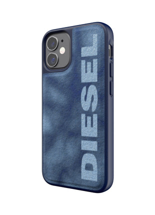 iPhone12miniケース Bleached Denim Case ブルー/ホワイト