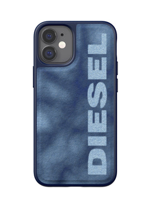 iPhone12miniケース Bleached Denim Case ブルー/ホワイト