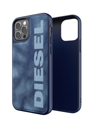 iPhone12/12Proケース Bleached Denim Case ブルー/ホワイト