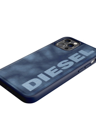 iPhone12/12Proケース Bleached Denim Case ブルー/ホワイト