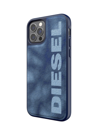 iPhone12/12Proケース Bleached Denim Case ブルー/ホワイト