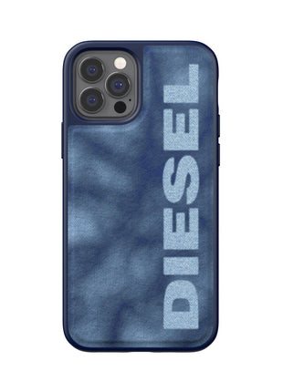 iPhone12/12Proケース Bleached Denim Case ブルー/ホワイト