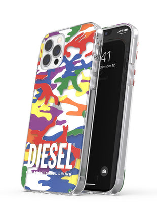 iPhone12/12Proケース DIESEL+Pride Clear Case カラフル