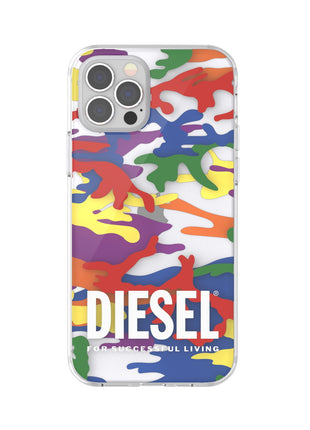 iPhone12/12Proケース DIESEL+Pride Clear Case カラフル