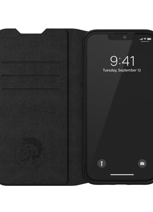 iPhone13Pro/13ケース Booklet Core Case ブラック/ホワイト