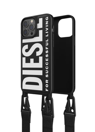 iPhone13ProMaxケース Necklace Case ブラック/ホワイト