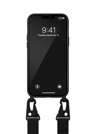 iPhone13ProMaxケース Necklace Case ブラック/ホワイト