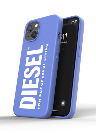 iPhone13ケース Silicone Case ブルー/ホワイト