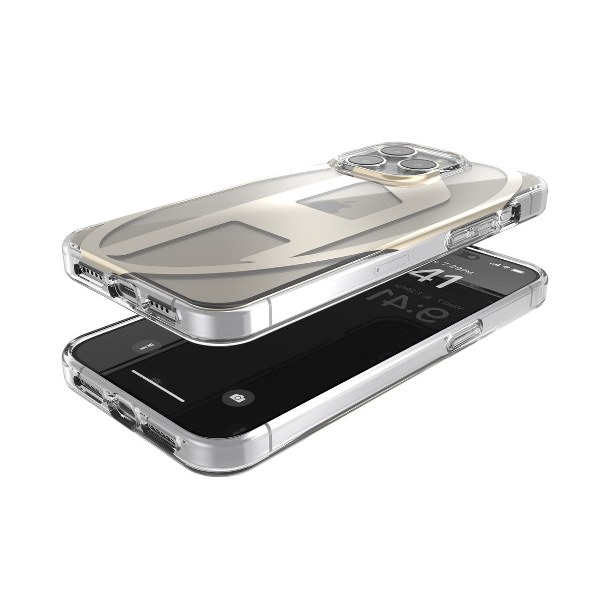 iPhone15ProMaxケース Oval D Clear ゴールド – MiraiSell Selection 