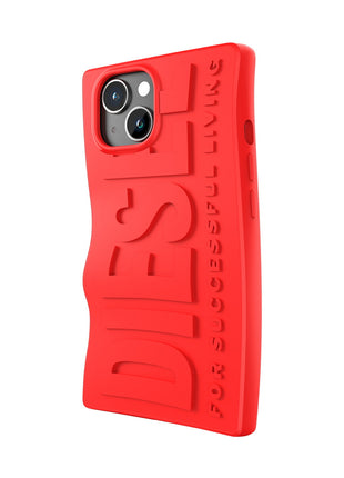 iPhone15ケース D By DIESEL Silicone レッド