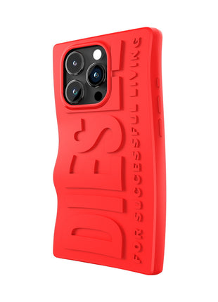 iPhone15Proケース D By DIESEL Silicone レッド