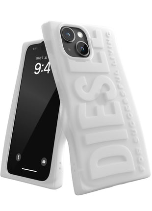 iPhone15ケース D By DIESEL Silicone ミルキーホワイト