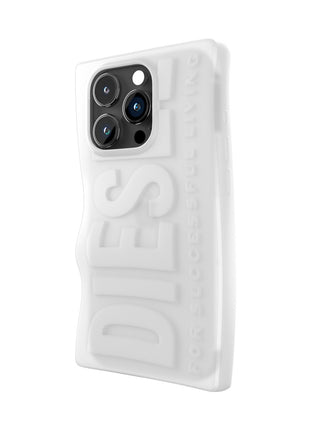 iPhone15Proケース D By DIESEL Silicone ミルキーホワイト