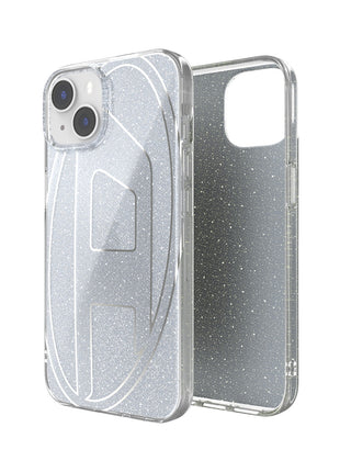 iPhone14/13ケース Oval D Glitter シルバー