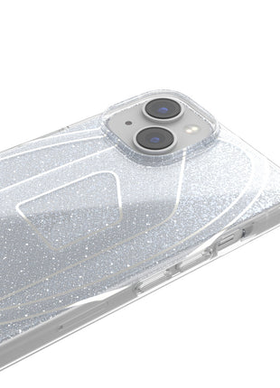 iPhone14/13ケース Oval D Glitter シルバー