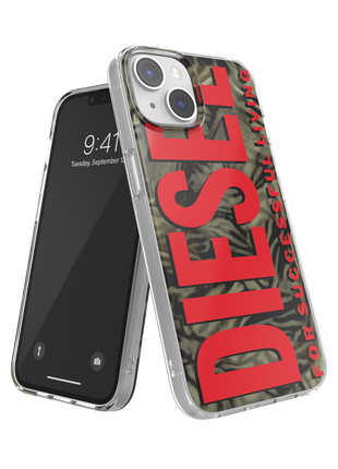 DIESEL iPhone14/13ケース Biscotto Camo レッド