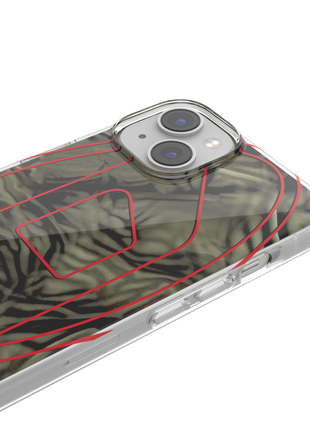 DIESEL iPhone14/13ケース Oval D Camo グリーン