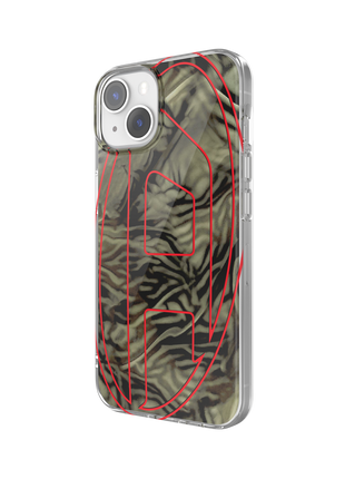 DIESEL iPhone14/13ケース Oval D Camo グリーン