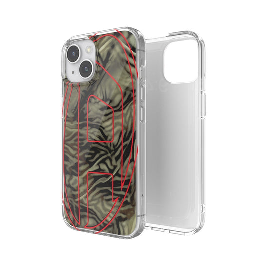 iPhone15ケース Oval D Camo グリーン