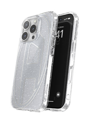 iPhone 16 Proケース Oval D Glitter シルバー