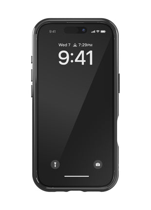 iPhone 16 Proケース Oval D Neon ブラック/イエロー