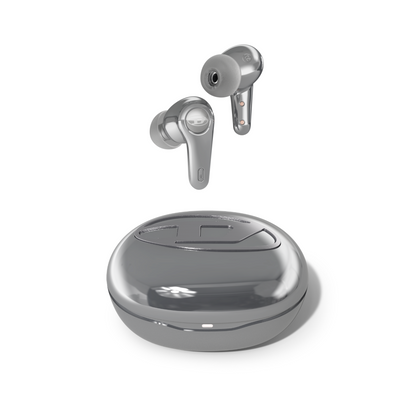ワイヤレスイヤホン DIESEL True Wireless Earbuds ANC アクティブノイズキャンセリング シルバー