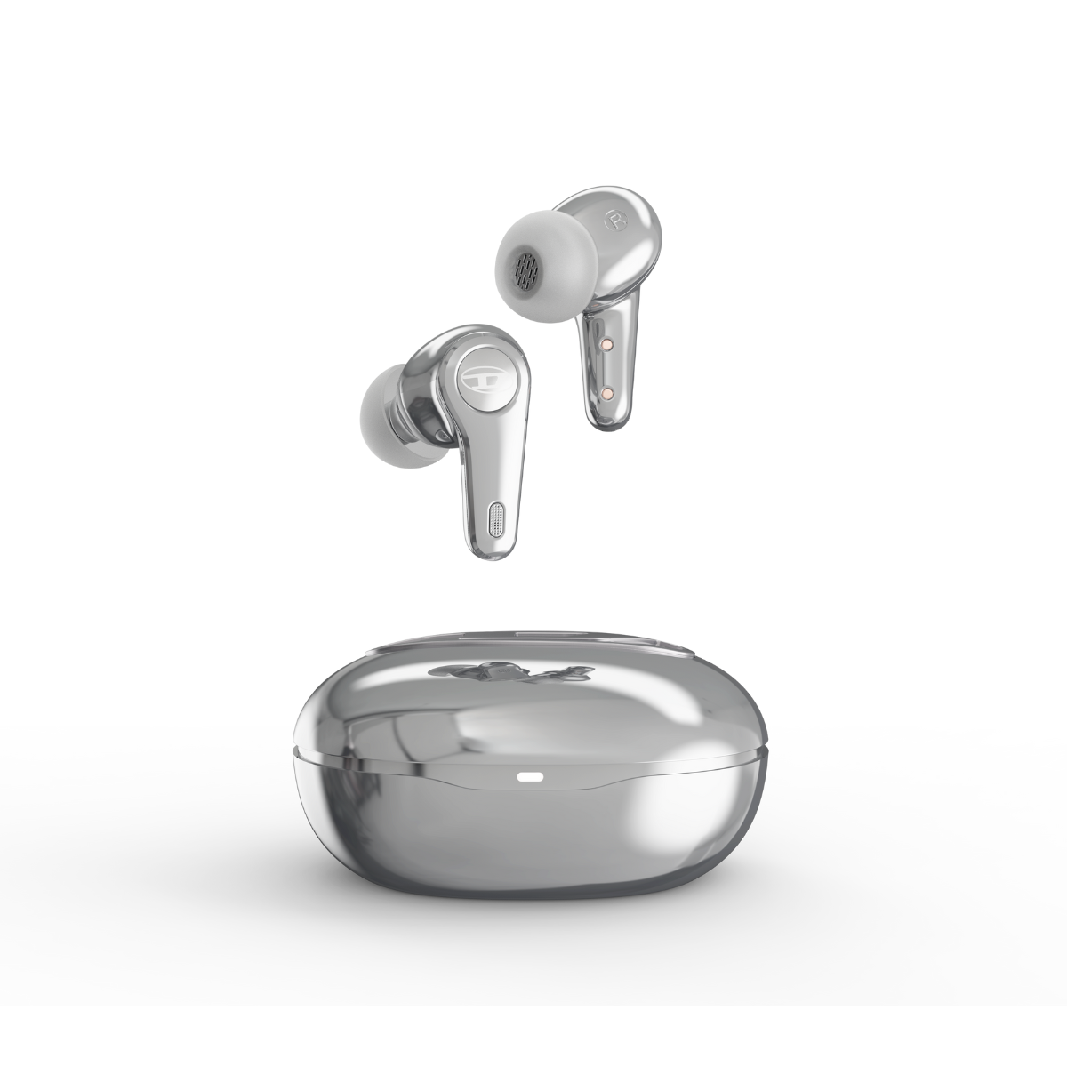ワイヤレスイヤホン DIESEL True Wireless Earbuds ANC アクティブノイズキャンセリング シルバー