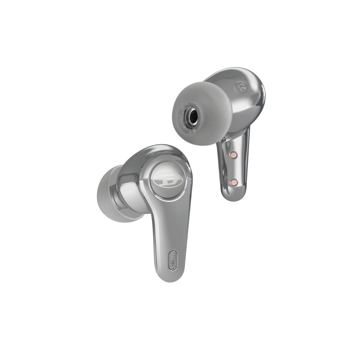 ワイヤレスイヤホン DIESEL True Wireless Earbuds ANC アクティブノイズキャンセリング シルバー