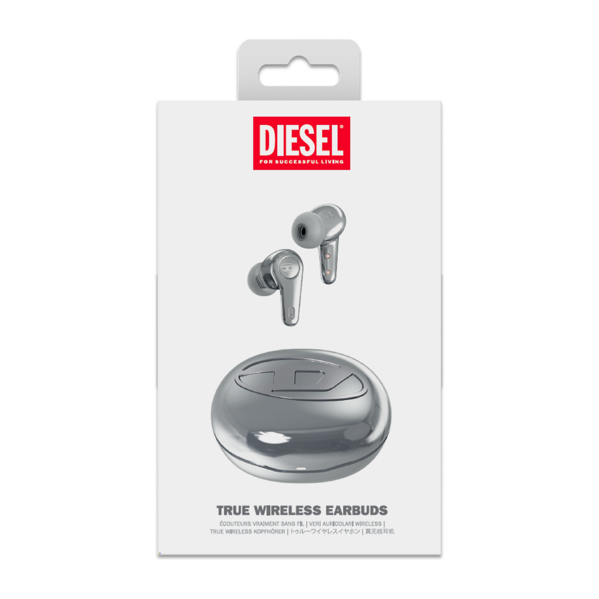ワイヤレスイヤホン DIESEL True Wireless Earbuds ANC アクティブノイズキャンセリング シルバー
