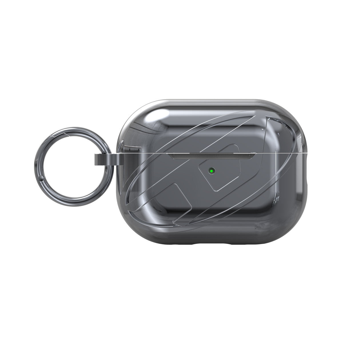 AirPods Proケース Oval D GLOSSY シルバー