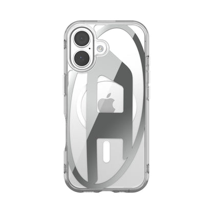 iPhone 17ケース Oval D Metallic Magsafe クリア/シルバー
