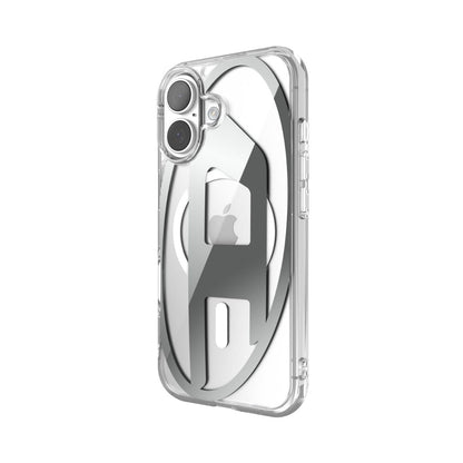 iPhone 17ケース Oval D Metallic Magsafe クリア/シルバー