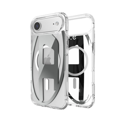 iPhone Airケース Oval D Metallic Magsafeクリア/シルバー