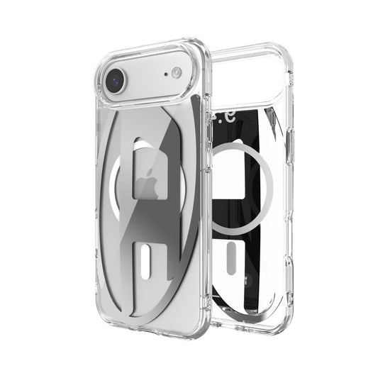 iPhone Airケース Oval D Metallic Magsafeクリア/シルバー