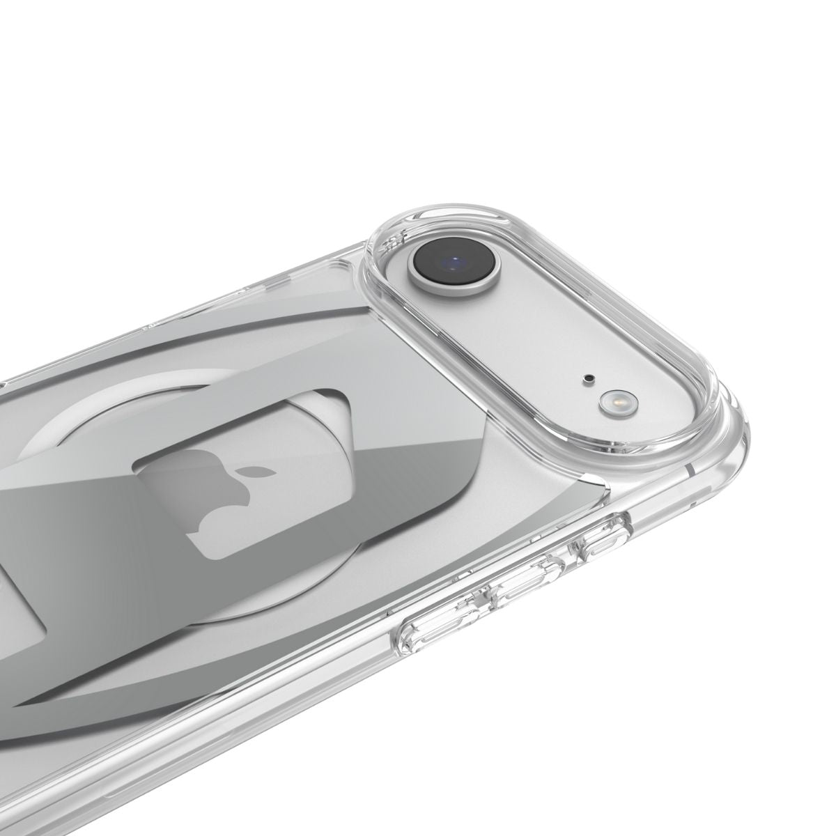 iPhone Airケース Oval D Metallic Magsafeクリア/シルバー