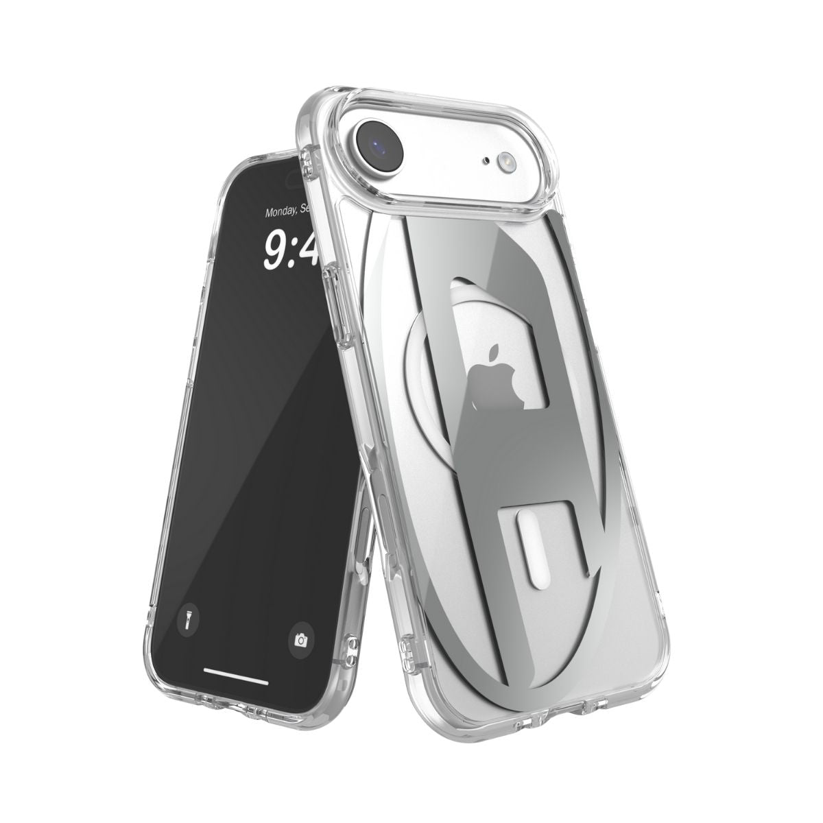 iPhone Airケース Oval D Metallic Magsafeクリア/シルバー