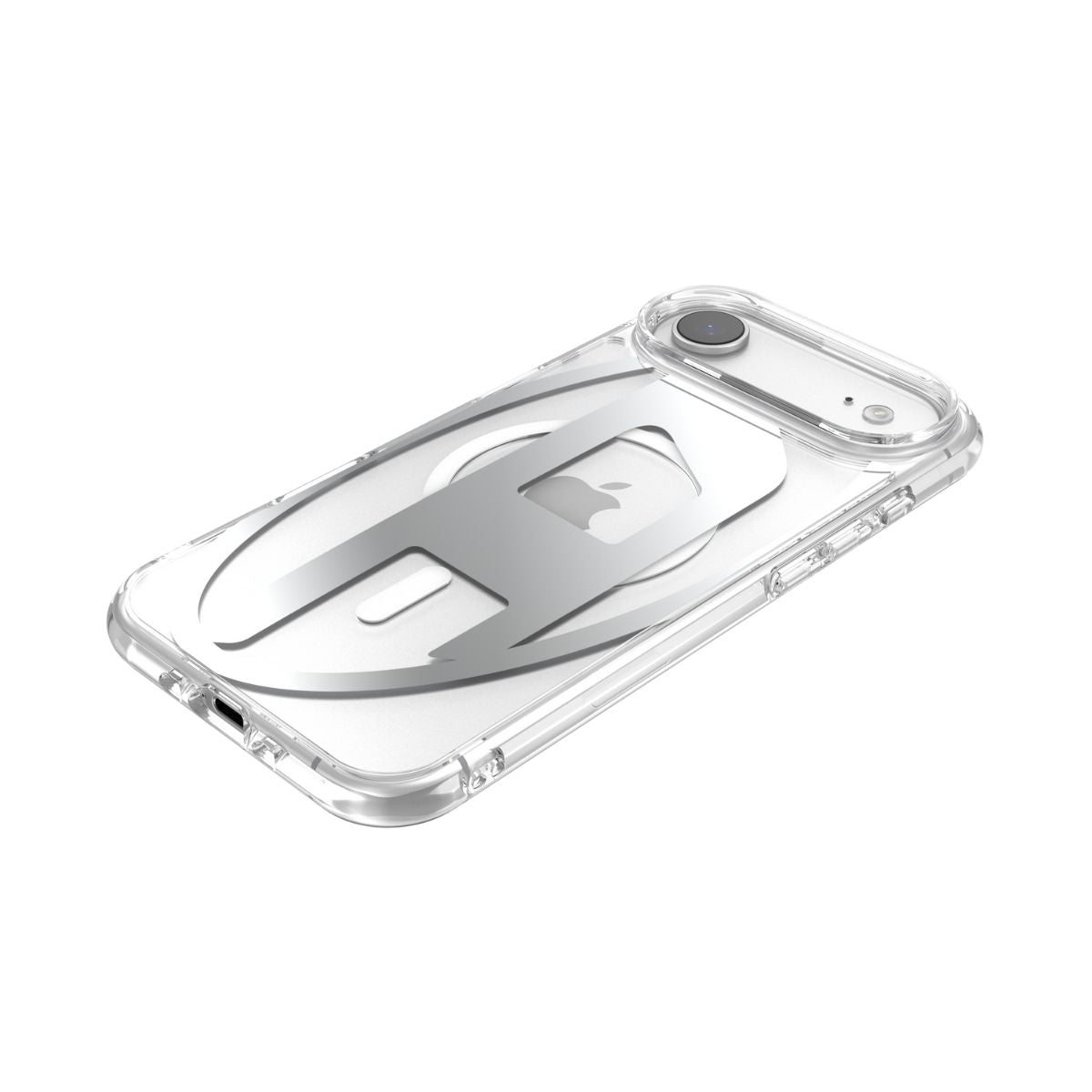 iPhone Airケース Oval D Metallic Magsafeクリア/シルバー