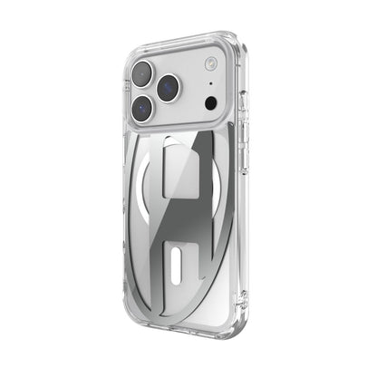 iPhone 17 Proケース Oval D Metallic Magsafe クリア/シルバー