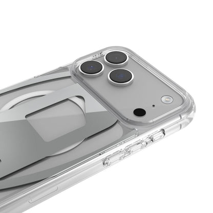 iPhone 17 Pro Maxケース Oval D Metallic Magsafe クリア/シルバー