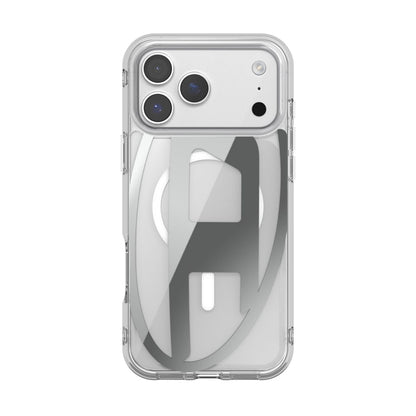 iPhone 17 Pro Maxケース Oval D Metallic Magsafe クリア/シルバー