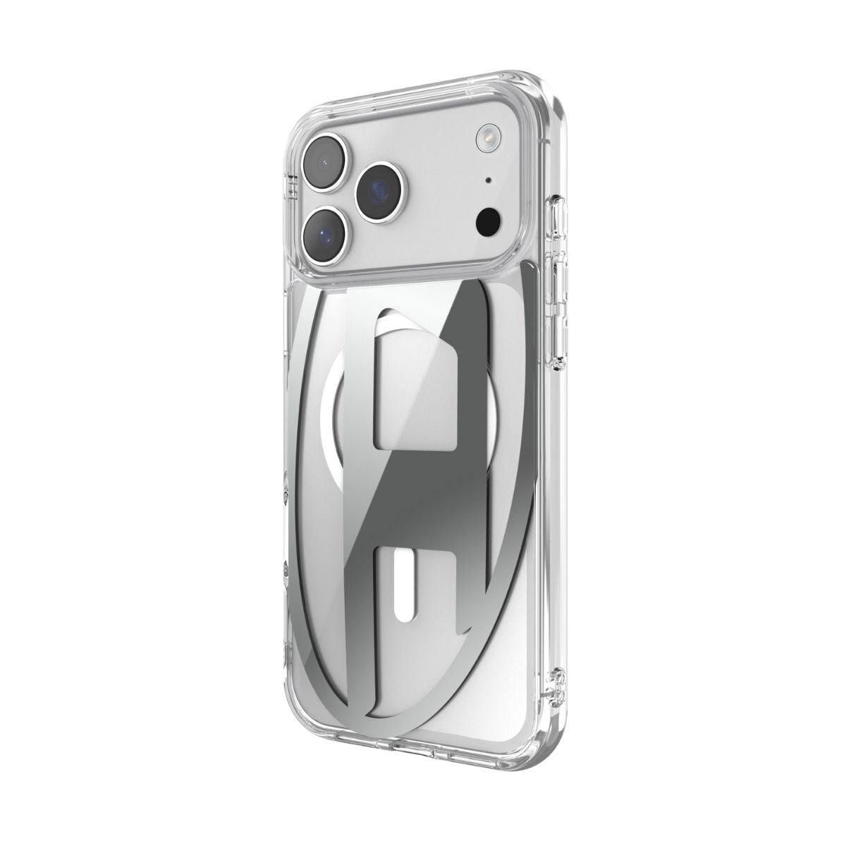 iPhone 17 Pro Maxケース Oval D Metallic Magsafe クリア/シルバー