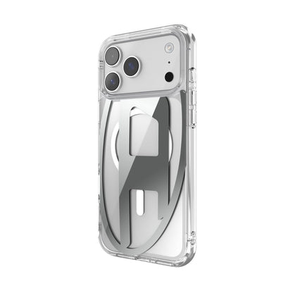 iPhone 17 Pro Maxケース Oval D Metallic Magsafe クリア/シルバー