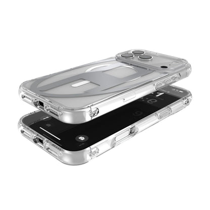 iPhone 17 Pro Maxケース Oval D Metallic Magsafe クリア/シルバー
