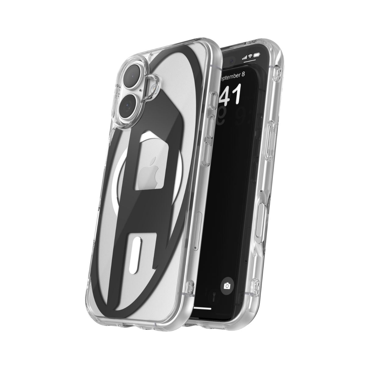 iPhone 17ケース Oval D Metallic Magsafe クリア/ブラック