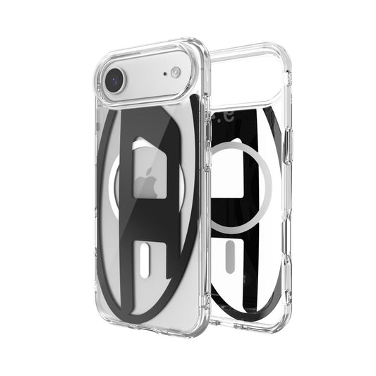 iPhone Airケース Oval D Metallic Magsafeクリア/ブラック